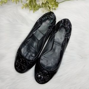 Tory Burch Black Flats